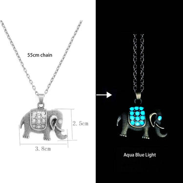 Glow Elephant  Necklace